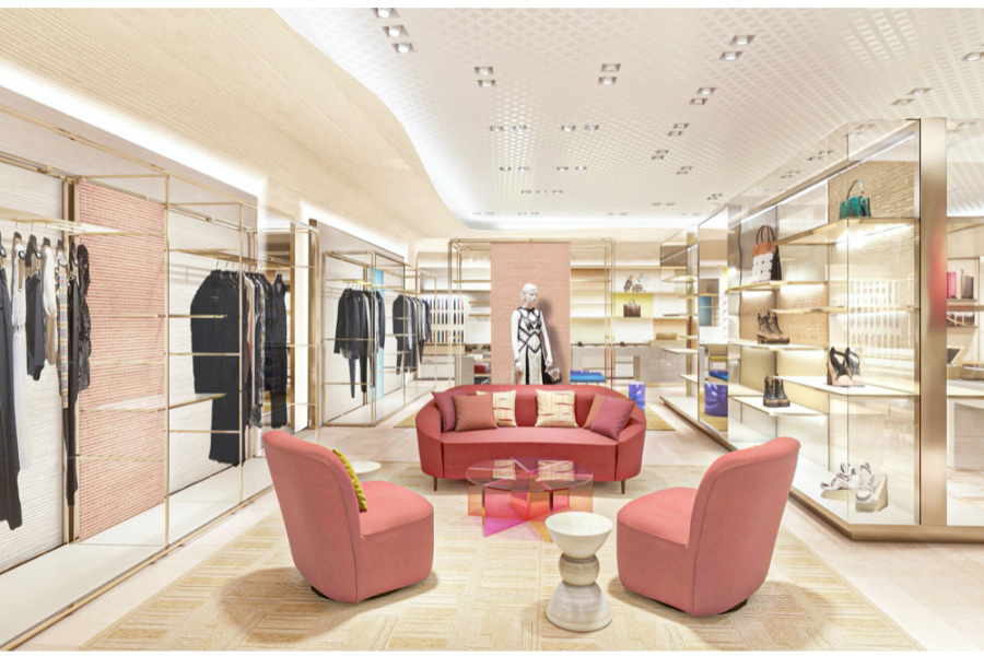 DUBAI - OCTOBER 15, 2014: Shop Window Of The Louis Vuitton Store